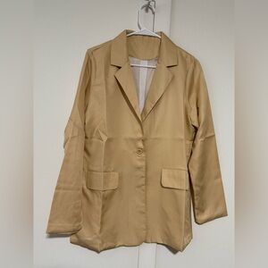 Classic Camel Blazer for Women size M